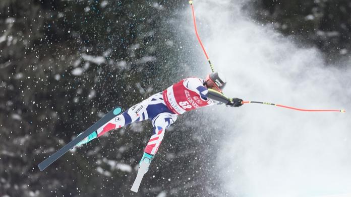 Jan Zabystřan během pádu v Kvitfjellu