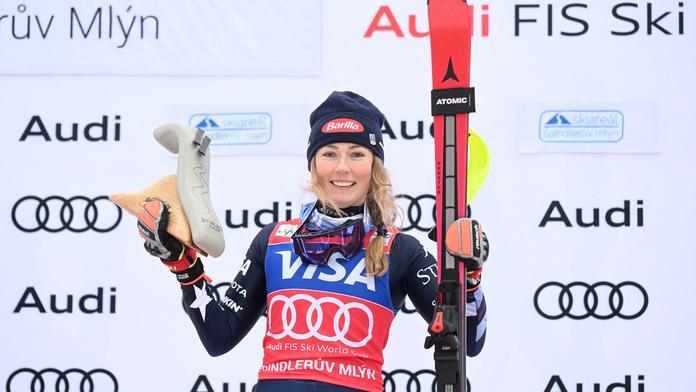 Shiffrinová ve Špindlu přepsala historii. Jste fantastické publikum, zářila v cíli