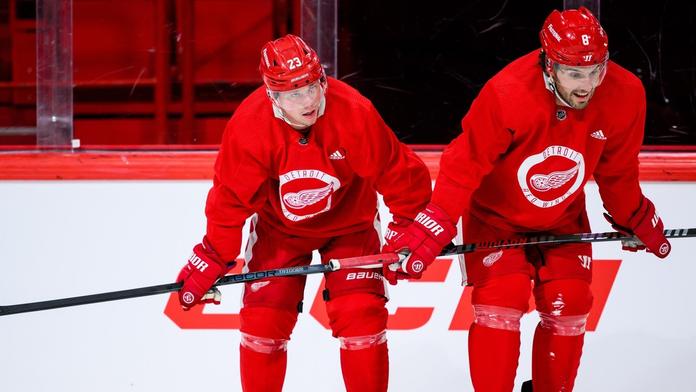 Frustrace se stupňuje. Hráči Red Wings se na tréninku poprali