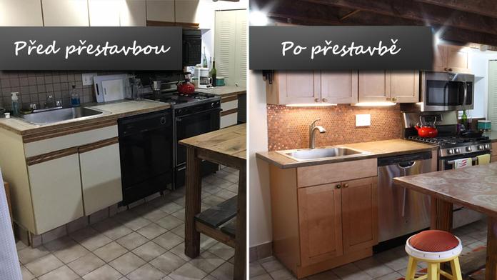 Úžasná proměna staré kuchyně. Originálně a hlavně levně!