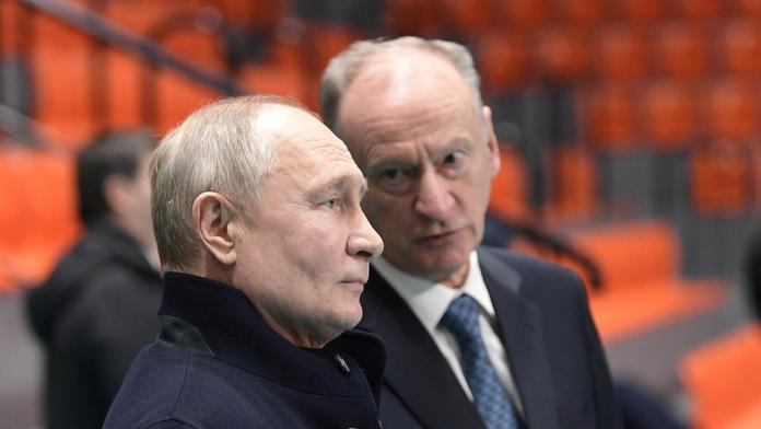 Vladimir Putin a Nikolaj Patrušev