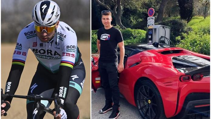 Do kopce se mu šlapat nechtělo, Sagan vyměnil kolo za Ferrari