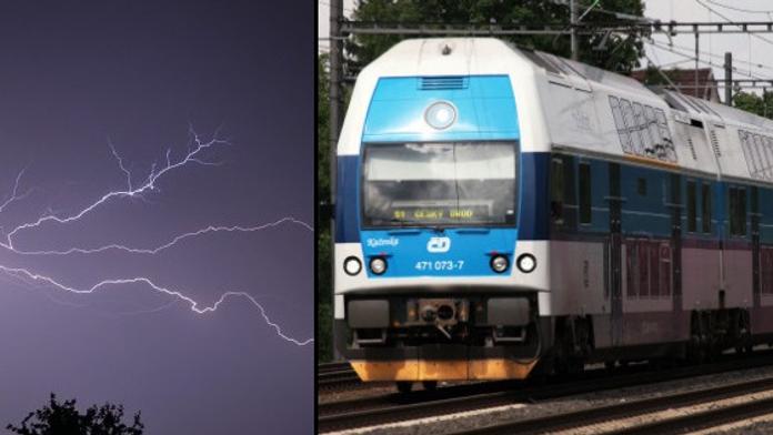 Následky bouřek: Na Hodonínsku vykolejil vlak s cestujícími!
