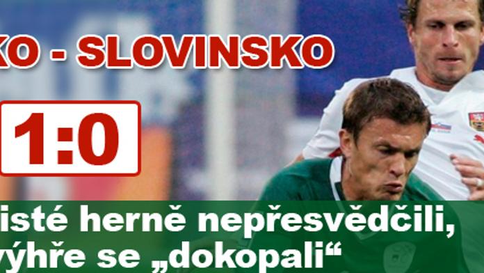 Češi se protrápili k výhře, porazili Slovinsko 1:0