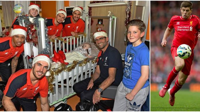 Legenda rozdávala radost! Steven Gerrard navštívil nemocné děti