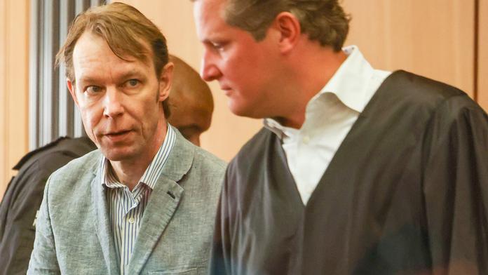 Christian Brückner se svým právníkem u soudu, 5. 7. 2024