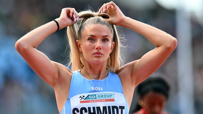 Německá atletka Alica Schmidtová na mítinku v Ostravě
