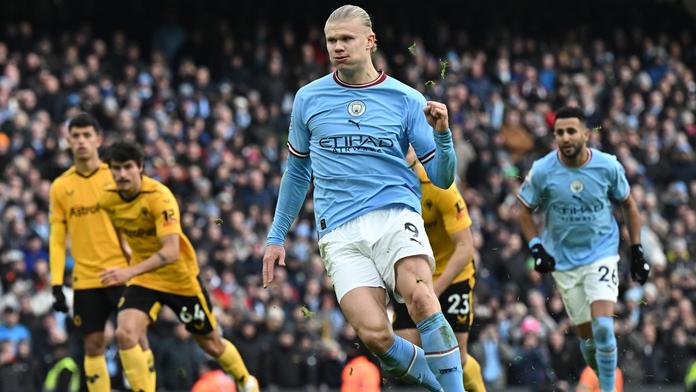 Neuvěřitelný Haaland! Svým čtvrtým hattrickem v PL zničil Wolverhampton