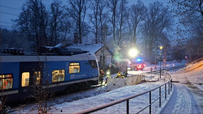 Střet vlaku s chodcem