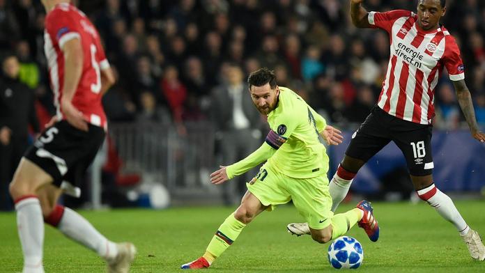 Messi pomohl Barceloně k výhře v Eidhovenu. Radoval se i Hamšík!