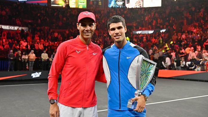 Rafael Nadal a Carlos Alcaraz