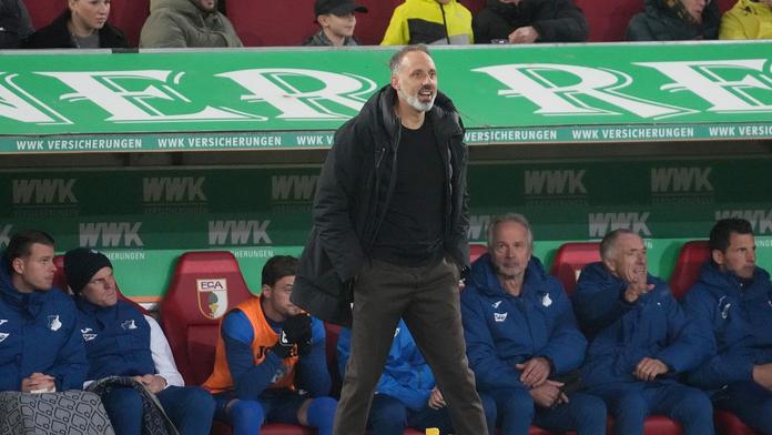 Trenér Pellegrino Matarazzo na lavičce Hoffenheimu