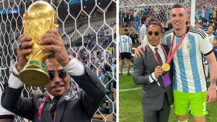 Známý kuchař slavil s Argentinci přímo na hřišti. FIFA už situaci prošetřuje