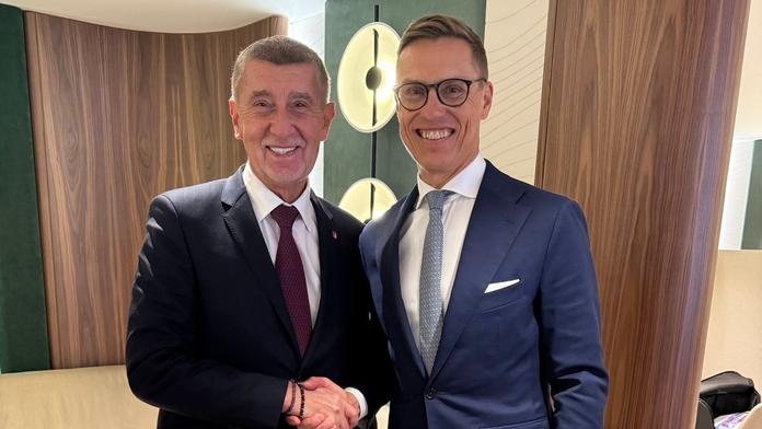 Andrej Babiš a Alexander Stubb