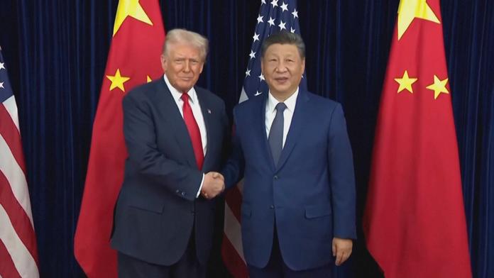 Donald Trump a Si Ťin-pching