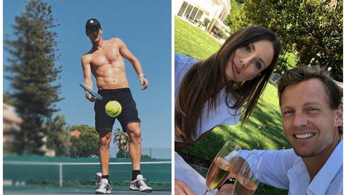 Berdych už opět trénuje! Před pár dny s Ester oslavil životní jubileum
