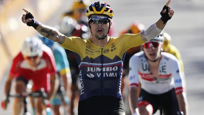 Favorit Roglič opanoval čtvrtou etapu, žlutý dres stále drží Alaphilippe
