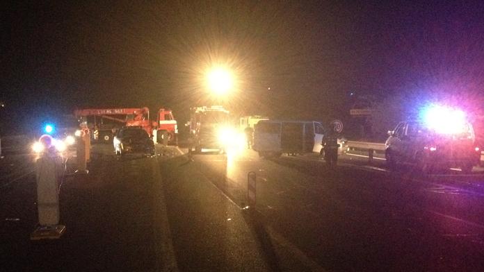 MANÉVRY NA D5! Po divoké honičce nabourala dvě policejní auta