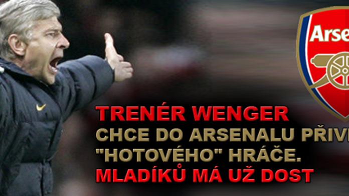 Trenér Wenger usilovně hledá tvořivého záložníka