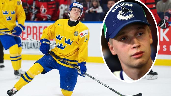 Švédský megatalent míří do NHL: Nahradí ve Vancouveru Sediny?