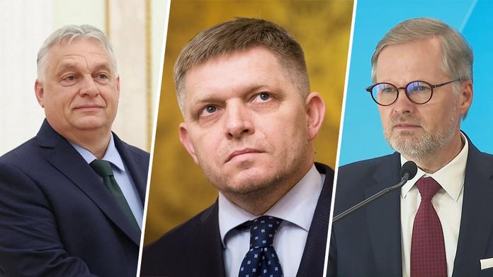 Viktor Orbán, Robert Fico a Petr Fiala