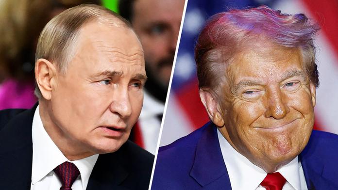 Vladimir Putin a Donald Trump
