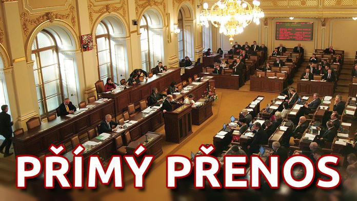 Přímý přenos z jednání Poslanecké sněmovny