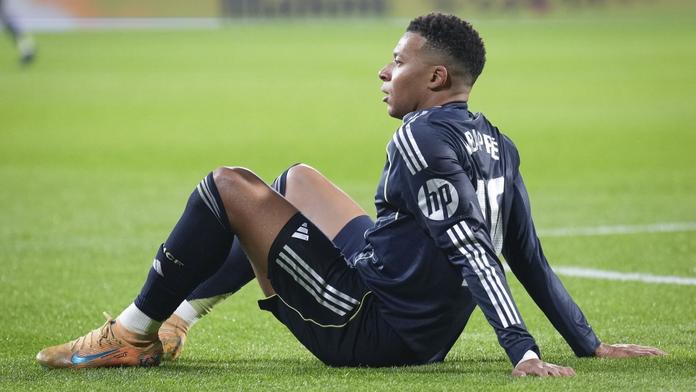 Zklamaný Kylian Mbappé