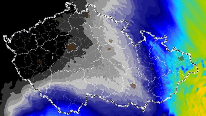 Mapa slunečního svitu