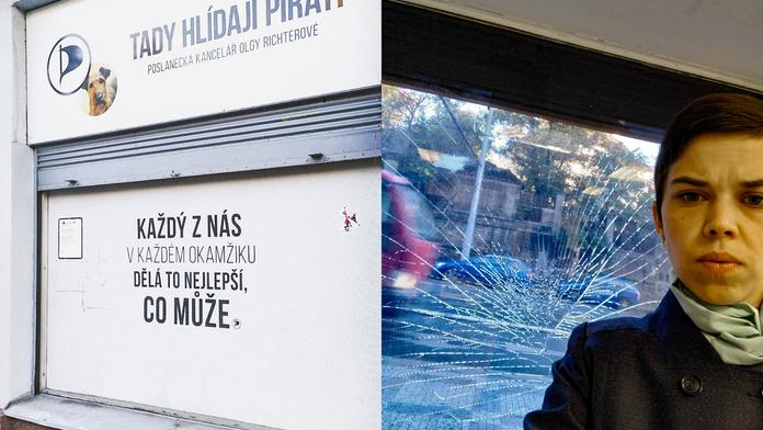 Útok na pirátskou místopředsedkyni Richterovou. Rozmlátili jí okno, řeší to policie