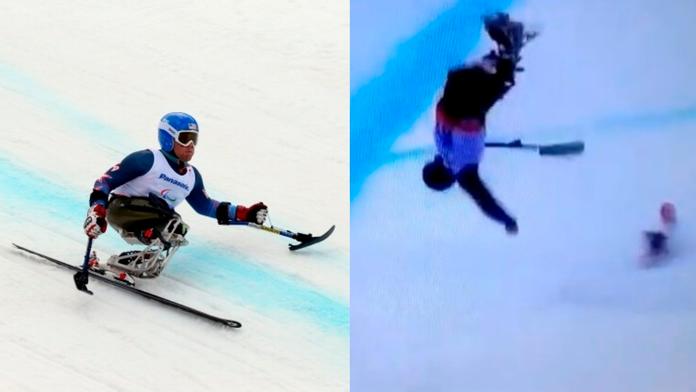 VIDEO: Chvíle HRŮZY na paralympiádě! Beznohý lyžař v kotrmelcích na ledovce