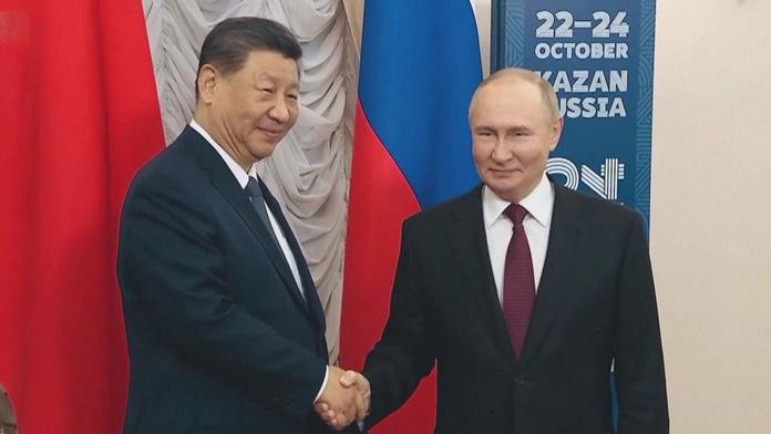 Si Ťin-pching a Vladimir Putin
