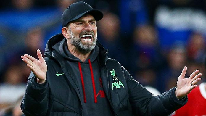 Rozzuřený kouč Liverpoolu Jürgen Klopp