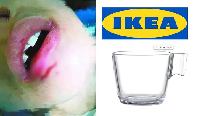 Uvařila si čaj do hrnku z IKEA, ten jí explodoval do obličeje