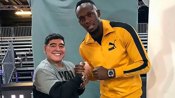 Nová výzva pro Bolta: Do svého týmu ho chce božský Maradona!