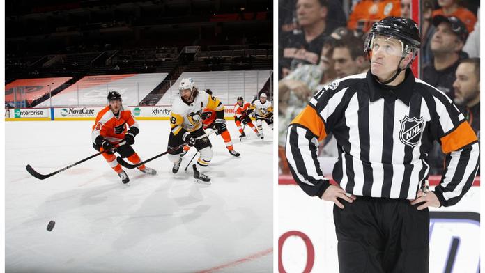 VIDEO: Bezzubý rozhodčí zahájil sezonu NHL uvítacím projevem