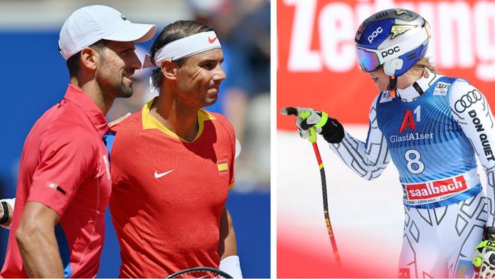 Reakce na Nadalův konec: Djokovič se loučil fotkou ve vířivce, Ledecká brečela