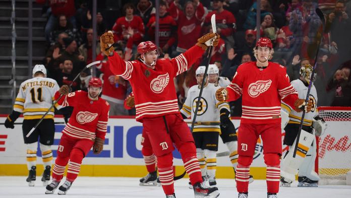 Detroit ukončil proti Bostonu sérii porážek. Asistence Zachy nestačila