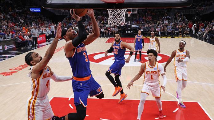 Momentka ze zápasu Atlanta Hawks – New York Knicks