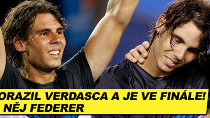 Nadal porazil Verdasca a vyzve Federera