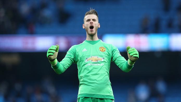 Brankář David de Gea v dresu Manchesteru United