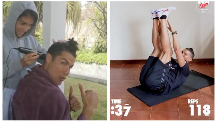 Ronaldo šel do výzvy, to překonáte! A kdo se mu teď stará o vlasy?