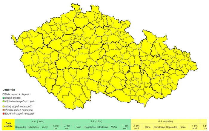 Mapa výstrahy