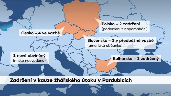 Zadržení v kauze žhářského útoku v Pardubicích