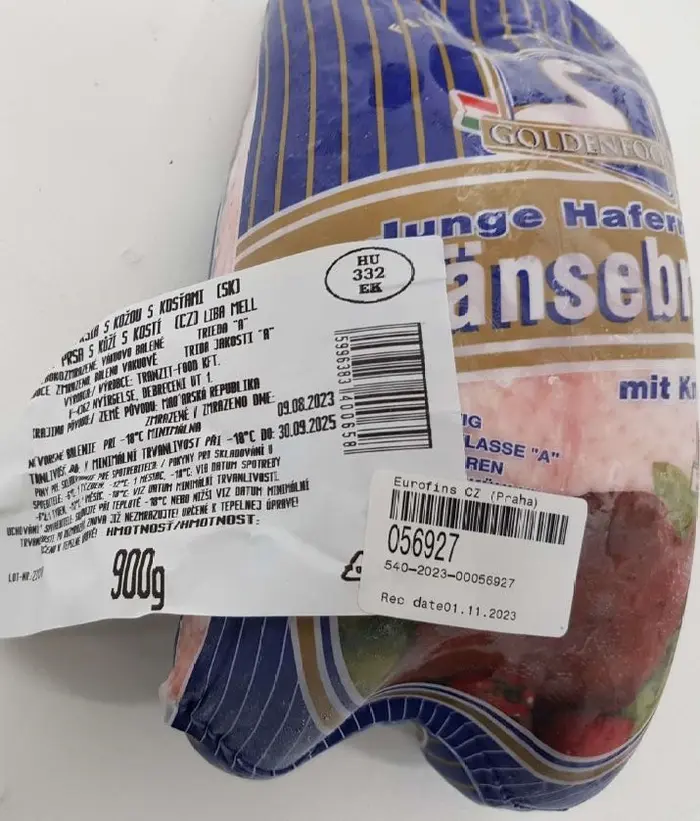 Balení závadného masa