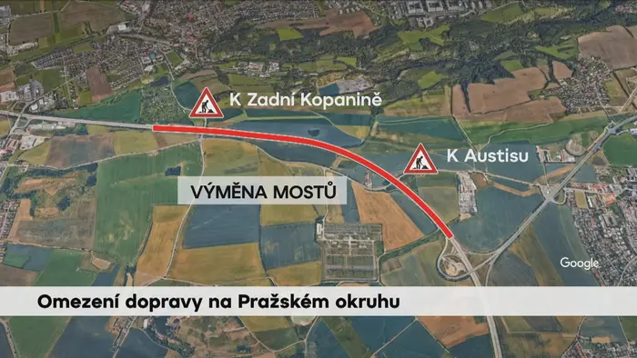 Omezení dopravy na Pražském okruhu