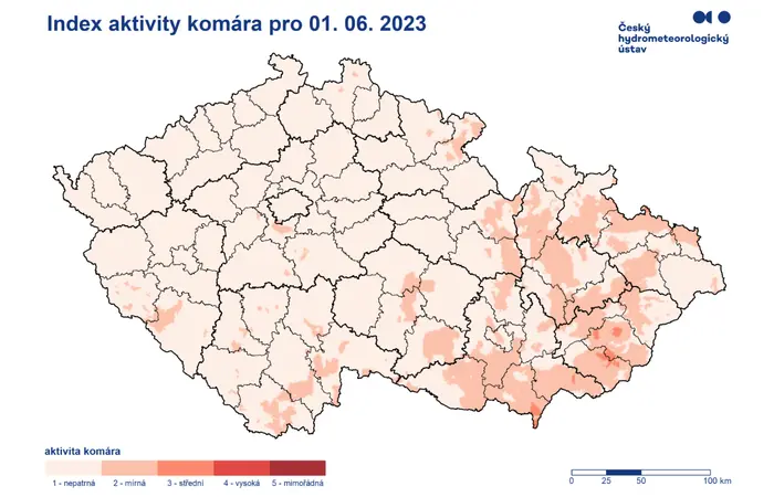 Index aktivity komára