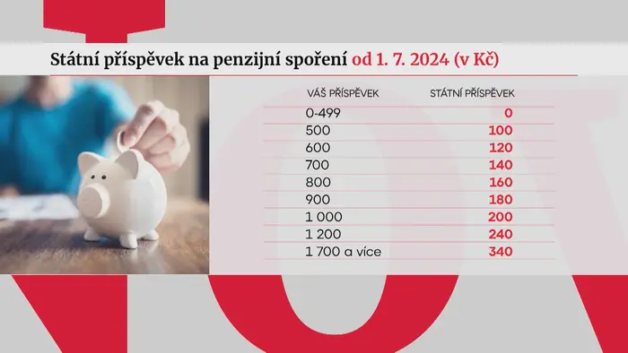 Grafika - penzijní připojištění