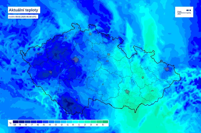 Počasí rozdělilo Česko na polovinu