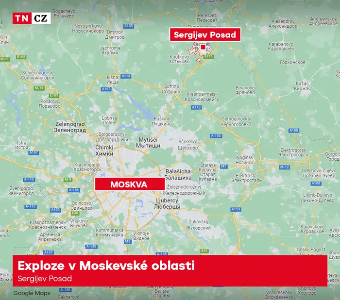 Exploze v Moskevské oblasti
